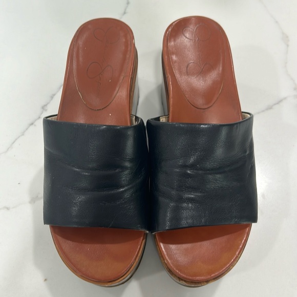 Jessica Simpson Chrissie Slip On Wedge Platform Sandals. Size 6M‎ - Picture 1 of 9